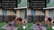 Video of SA TikTokker spoiling 5 little girls living in her complex melts hearts all over Mzansi