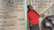 South African woman spends R33K on Smart TV and couches for parents, netizens applaud her kindness