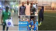 Kind man sponsors orphan's football trials abroad, pics of the adventure have the whole world smiling
