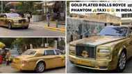 1st Class taxi: Gold plated Rolls Royce Phantom being used as a taxi, video shows the ultimate blinging ride