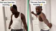 Hilarious video of man grooving at 3am in PJs after having too much to drink has Mzansi busting