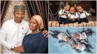 Family welcome triplets, appreciates God, pray for those who want same