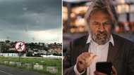 Footage of a funnel cloud forming over East Rand leaves South Africans concerned: "Tornado brewing?"