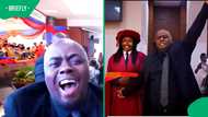 "I’m too shy for a husband like this": A proud man’s emotional celebration of his wife’s PhD amuses SA
