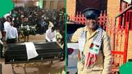 Mourners dance with Solly Moholo's coffin amid special provincial official send off