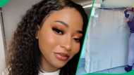 Mzansi woman impresses with Takealot headboard purchase in a video