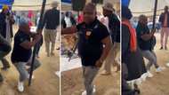 Viral video of a proudly African man incorporating pole dance moves into cultural dance has people laughing