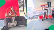 "Humanity wins again": Petrol attendant stops his job to help a hurt stray dog, SA moved