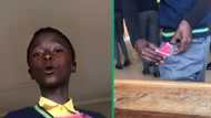 High school student folds 2L ice cream tub into pocket, TikTok video amuses Mzansi