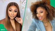 Enhle Mbali flaunts her toned body in post about her gym progress, fans think it's a thirst trap
