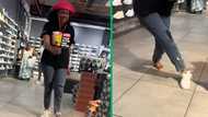 Woman at Sportscene tests shoes with aggressive footwork for groove, TikTok video amuses SA