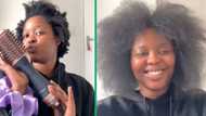 Mzansi woman plugs must-have volumising hot-air brush for 4C hair in TikTok video