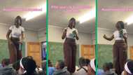 "Baddie" life science tutor performs on desks during lesson, has Mzansi wanting to go back to school