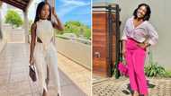 Brenda's daughter, Snikiwe Mhlongo, is a spitting image of her gorgeous mom in 5 sizzling pics including sporting a white little number paired with heels