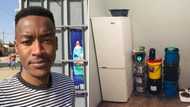 Humble man celebrates small win, buys a fridge for his 1-room home: Mzansi helps the grateful man celebrate