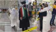 Proud father meets graduate daughter at airport and hearts melt