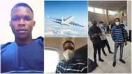 Man travels on aeroplane for the 1st time, says it has always been his childhood dream