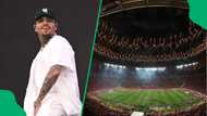 Chris Brown suspended mid-air at FNB stadium at rehearsal in video, fans anticipate concert