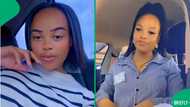 Woman does the most after receiving flowers for the 1st time, video leaves Manzsi amused