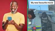 Mzansi man checks coast before escaping from police van in Vereeniging in hilarious TikTok video