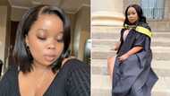 Woman graduates with her degree while working 2 jobs and running a hair business: “I’m so proud, I did that”