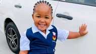 "Bundle of cuteness": Adorable little girl in school uniform unintentionally spreads baby fever online