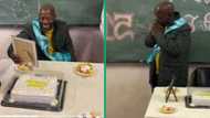 SA teacher arrives to birthday surprise in TikTok video, Mzansi hearts warmed by students' efforts