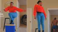 Woman's bae ruins TikTok video on purpose, Mzansi amused as they watched his distracting antics: "Man of the house"