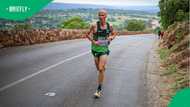Comrades Marathon winner George Kusche laughs off soiling himself: ‘It wasn’t nice’