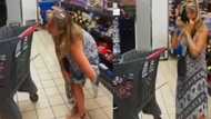 Haibo: Lady takes off underwear in grocery store, wears it as a mask