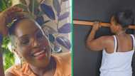 Woman in TikTok video nails DIY floating headboard, Mzansi applauds handy lady's bedroom transformation