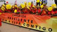 Sea of yellow balloons cheers Angola's Lourenco at election rally