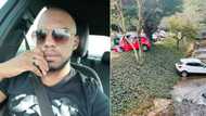 Car rear ends another in bizarre CCTV, Mzansi bamboozled: 'That car was dunuzad'