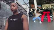 Grateful man rejoices as his prayers get answered, celebrates stylish new whip and Mzansi peeps clap