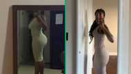 Young woman shares inspiring 1-year weight loss journey on TikTok, captivates Mzansi