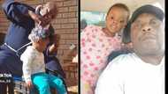 TikTok video of grandfather washing girl's hair is a viral hit, Mzansi moved by heartwarming moment, "Lucky indeed"