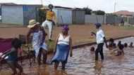 When life gives you a pothole, swim in it: Frustrated locals find a new use for issue