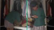 TikTok video of teen caught stealing red-handed by mom who hid snacks from him, Mzansi amused by kid' reaction