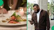 Man hilariously surprised by small portion at restaurant, SA laughs: "They also sell presentation"