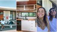 Young couple turns truck into tiny home on wheels to live rent-free: "Spent over R2m"