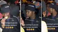 Video shows man snacking on chips at groove and offering a guy a bite with no intentions of sharing, SA amused