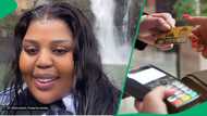 Woman celebrating FNB Private Wealth card in TikTok video leaves, South African ladies inspired