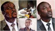 Talented young man uses old newspapers to make fine portrait of Akon, photos go viral