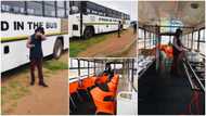 Young man converts luxurious bus into restaurant, photos go viral