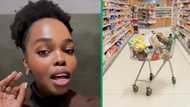 Woman with kid shows off grocery haul for under R3K, Mzansi impressed: "We shop the same"