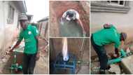 "No poo, no cooking": Photos as man builds toilet that generates gas for cooking and electricity