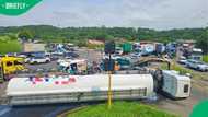 Durban truck crash leaves four injured as firefighters rescue trapped victims amid diesel spill