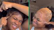 Woman rips stubborn lace front wig glued on her head, video gets 1.3 million views