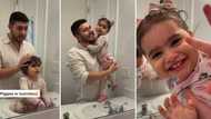 Adorable video of dad doing daughter's hair into bunnies goes viral, boasts over 8.1 million likes
