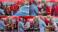 Reactions as billionaire surprises 24 men who wash cars for a living, gives them huge wads of cash